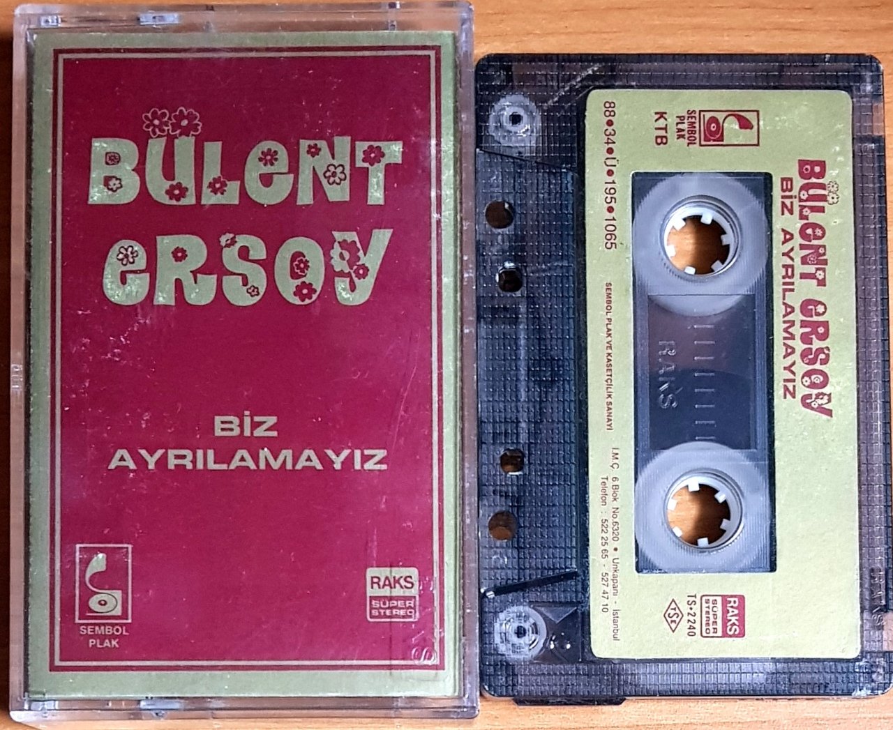 BÜLENT ERSOY - BİZ AYRILAMAYIZ (1988) SEMBOL KASET 2.EL