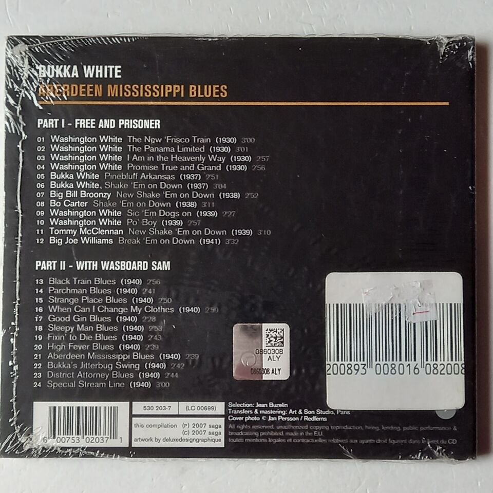 BUKKA WHITE – ABERDEEN MISSISSIPPI BLUES (2007) - CD AMBALAJINDA SIFIR