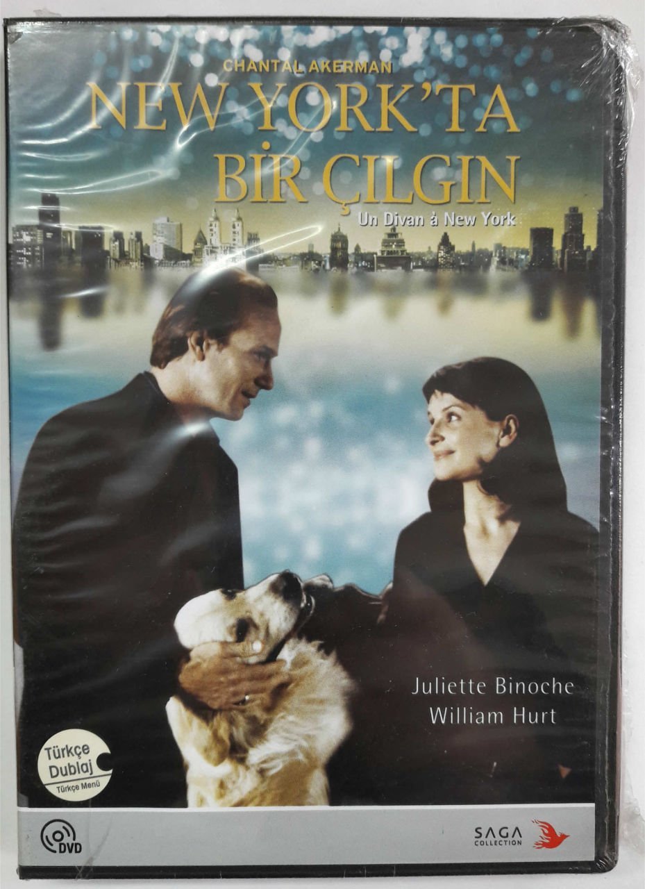 NEW YORK'TA BİR ÇILGIN - UN DIVAN À NEW YORK - JULIETTE BINOCHE - WILLIAM HURT - CHANTAL AKERMAN - DVD 2.EL