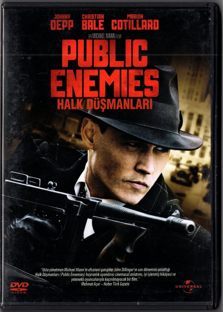 PUBLIC ENEMIES - HALK DÜŞMANLARI - JOHNNY DEPP - CHRISTIAN BALE - MARION COTILLARD - MICHAEL MANN - DVD 2.EL