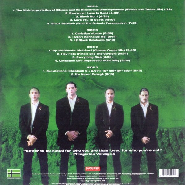 TYPE O NEGATIVE - LEAST WORST OF (2000) - 2LP COMPILATION 2025 EDITION SIFIR PLAK