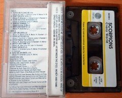 SCORPIONS - CRAZY WORLD (1990) PLAKSAN CASSETTE MADE IN TURKEY ''USED'' PAPER LABEL