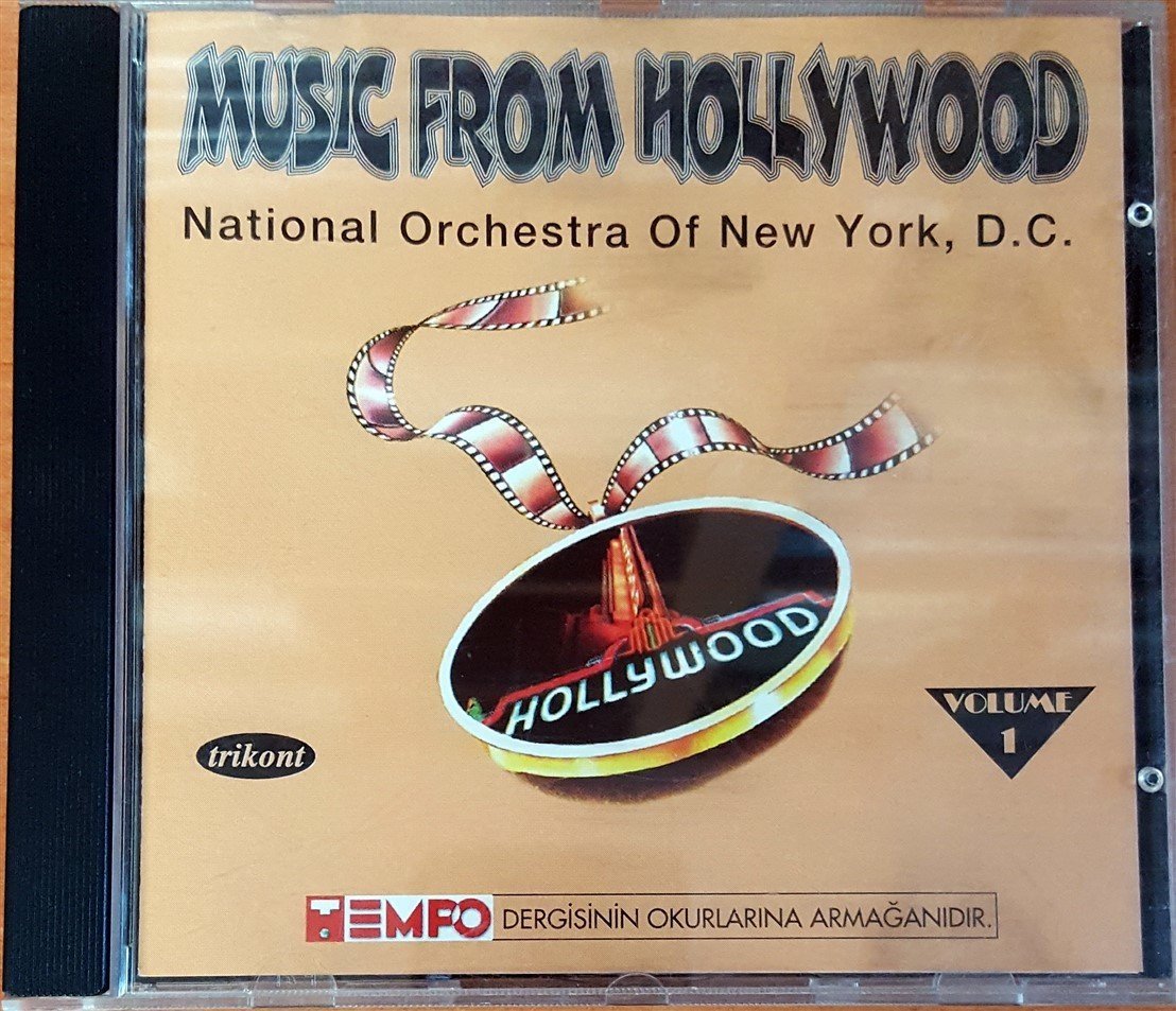 MUSIC FROM HOLLYWOOD VOLUME 1 / NATIONAL ORCHESTRA OF NEW YORK, D.C. / TEMPO DERGİSİ PROMO CD 2.EL