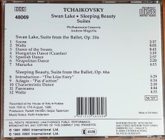 TCHAIKOVSKY - SWAN LAKE / SLEEPING BEAUTY SUITES / PHILHARMONIA CASSOVIA, ANDREW MOGRELIA (1993) LINZ CD 2.EL