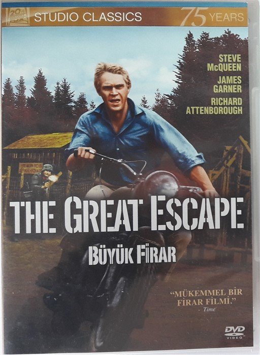 BÜYÜK FİRAR - THE GREAT ESCAPE - STEVE McQUEEN - DVD 2.EL