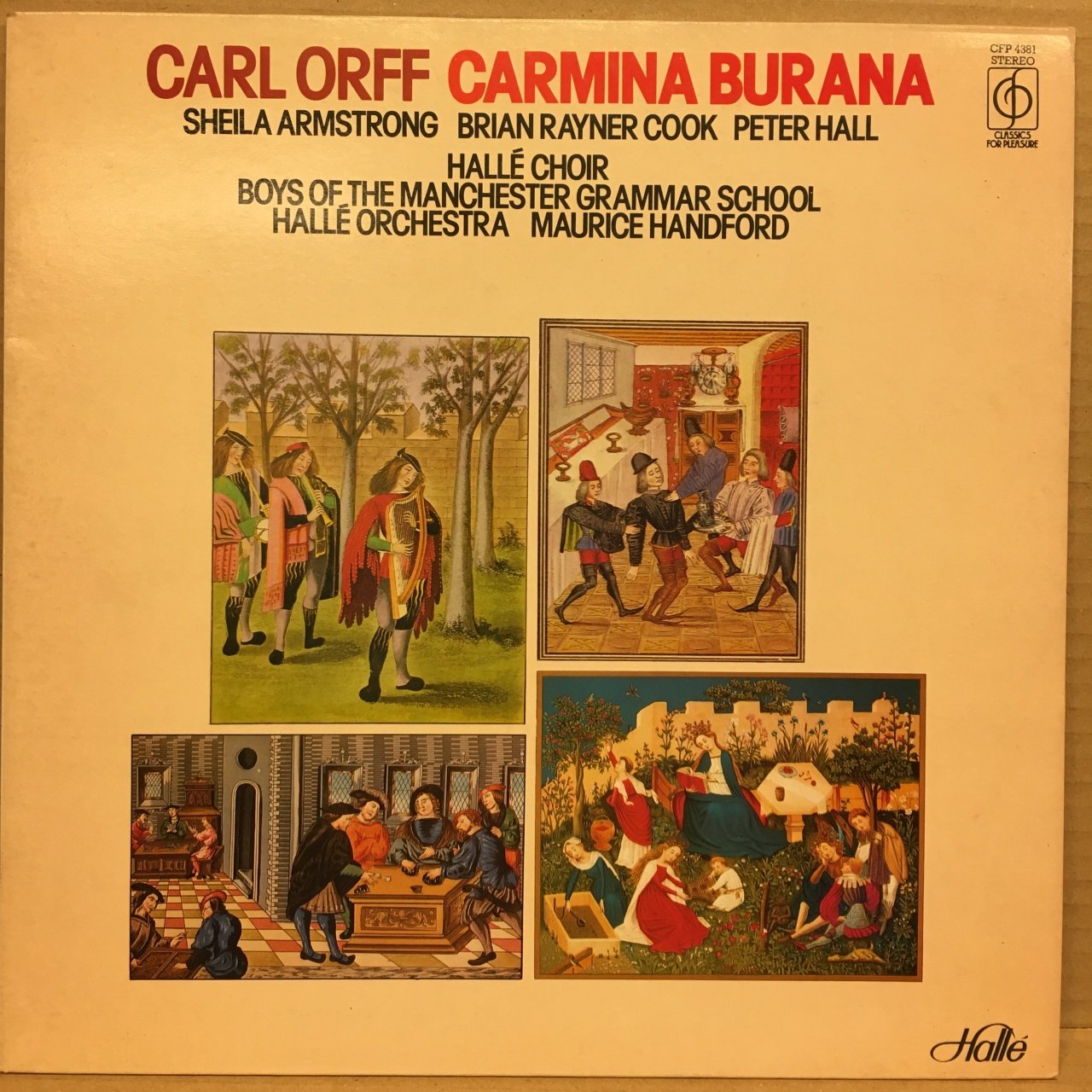 CARL ORFF CARMINA BURANA HALLE CHOIR 1982 2.EL PLAK