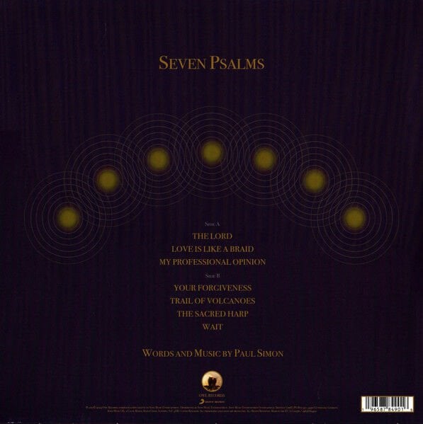 PAUL SIMON – SEVEN PSALMS (2023) - LP SIFIR PLAK