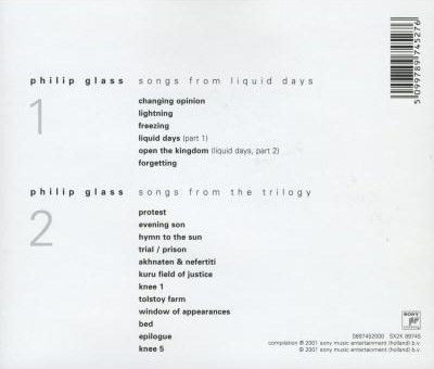 PHILIP GLASS – SONGS (2001) - 2xCD SIFIR