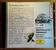 TCHAIKOVSKY - CONCERTO FOR PIANO & ORCH. NR1 / CONCERTO FOR VIOLIN & ORCH. - CD ARGERICH DEUTSCHE GRAMMOPHON CLASSIKON SERIES 2.EL