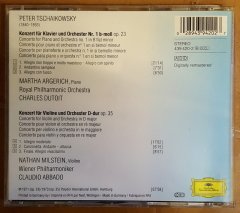 TCHAIKOVSKY - CONCERTO FOR PIANO & ORCH. NR1 / CONCERTO FOR VIOLIN & ORCH. - CD ARGERICH DEUTSCHE GRAMMOPHON CLASSIKON SERIES 2.EL
