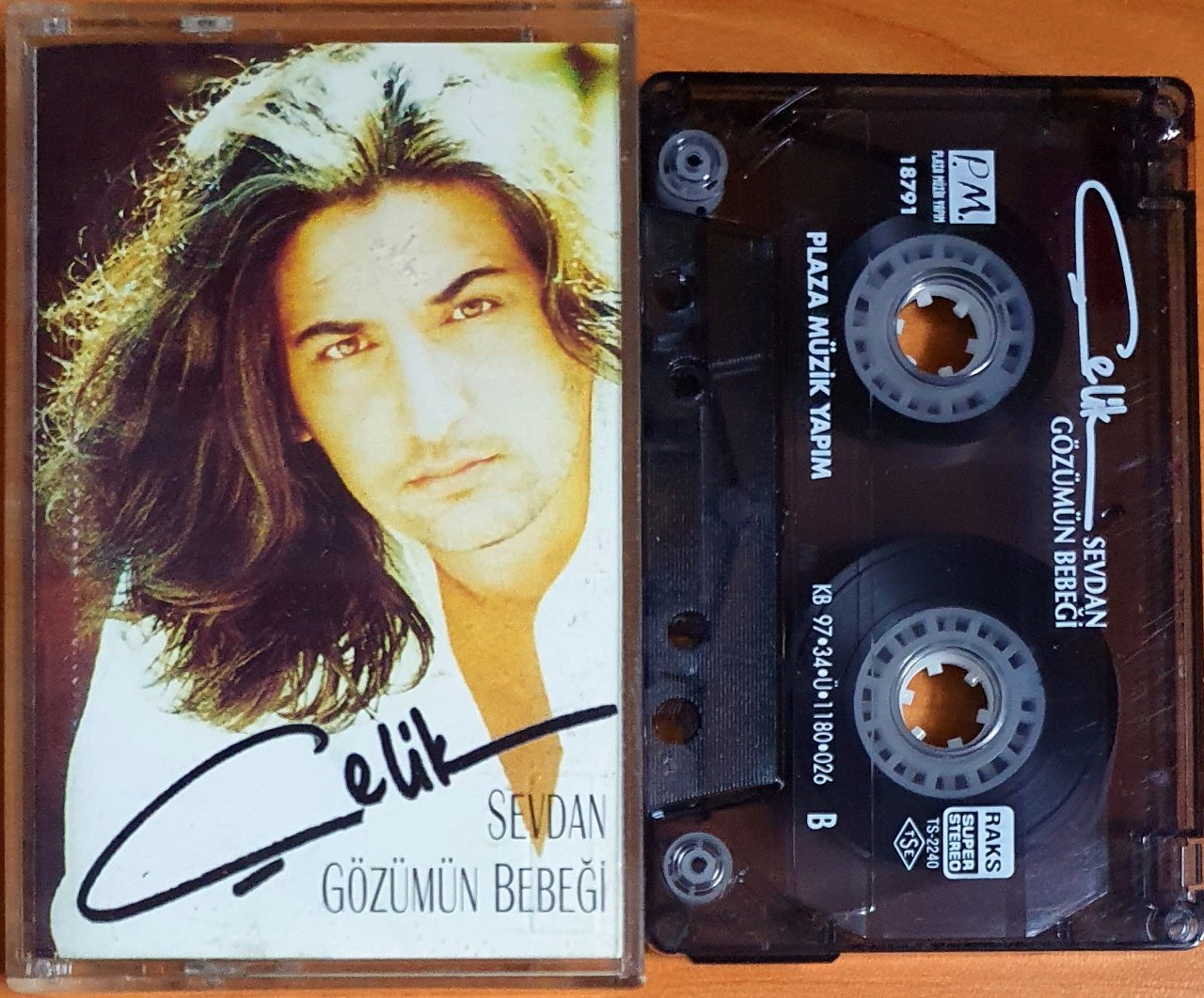 ÇELİK - SEVDAN GÖZÜMÜN BEBEĞİ (1997) - KASET PLAZA MÜZİK 2.EL