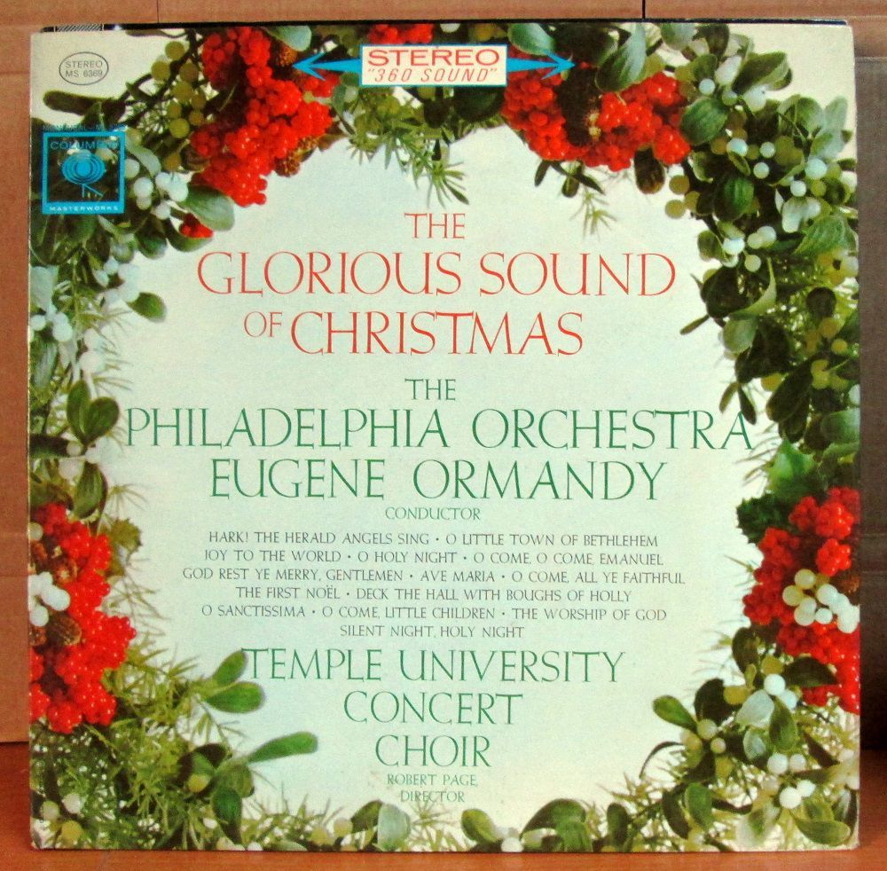 GLORIOUS SOUND OF CHRISTMAS EUGENE ORMANDY LP 2.