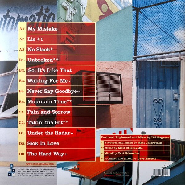 JOE BONAMASSA - SO , IT'S LIKE THAT (2002) - 2xLP 180GR 2023 RED TRANSPARENT COLOURED EDITION SIFIR PLAK
