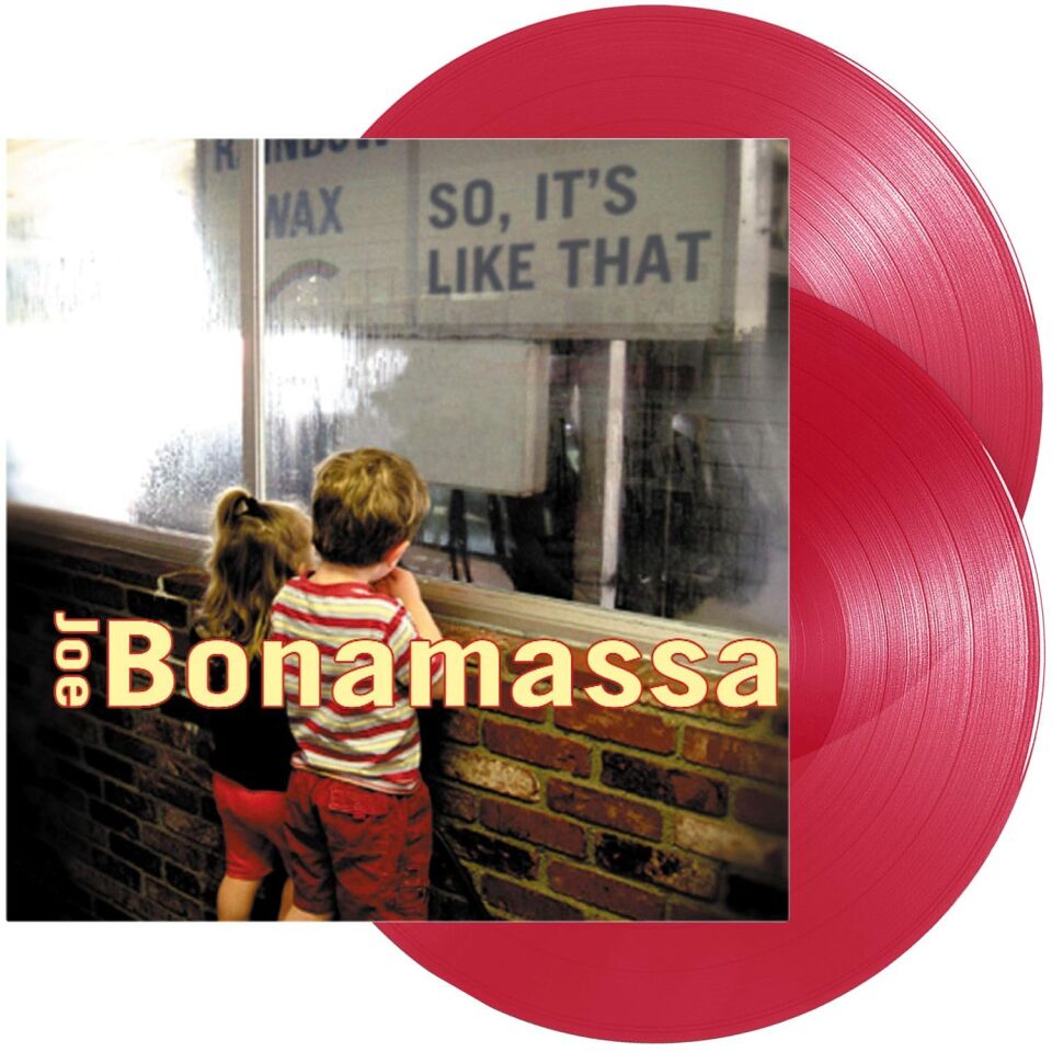 JOE BONAMASSA - SO , IT'S LIKE THAT (2002) - 2xLP 180GR 2023 RED TRANSPARENT COLOURED EDITION SIFIR PLAK