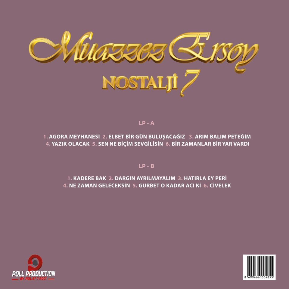 MUAZZEZ ERSOY - NOSTALJİ VOL 7 (1999) - LP 2024 BASIM SIFIR PLAK