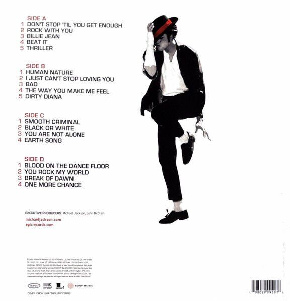 MICHAEL JACKSON - NUMBER ONES (2003) - 2LP 2026 RED COLOURED EDITION SIFIR PLAK