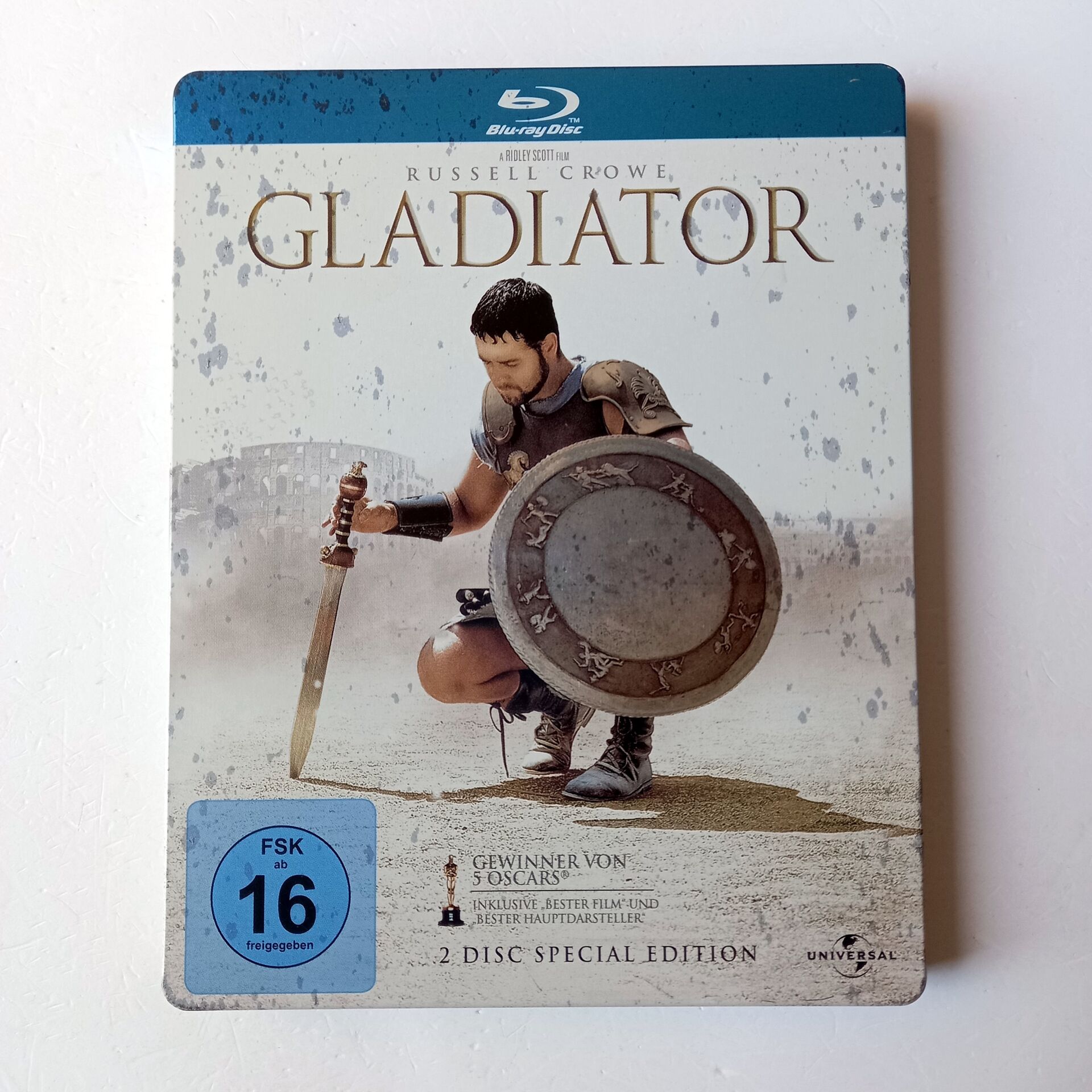 GLADIATOR - RUSSELL CROWE, JOAQUIN PHOENIX - YÖN.: RIDLEY SCOTT - 2BLU-RAY 4K STEELBOOK METAL KUTU 2.EL