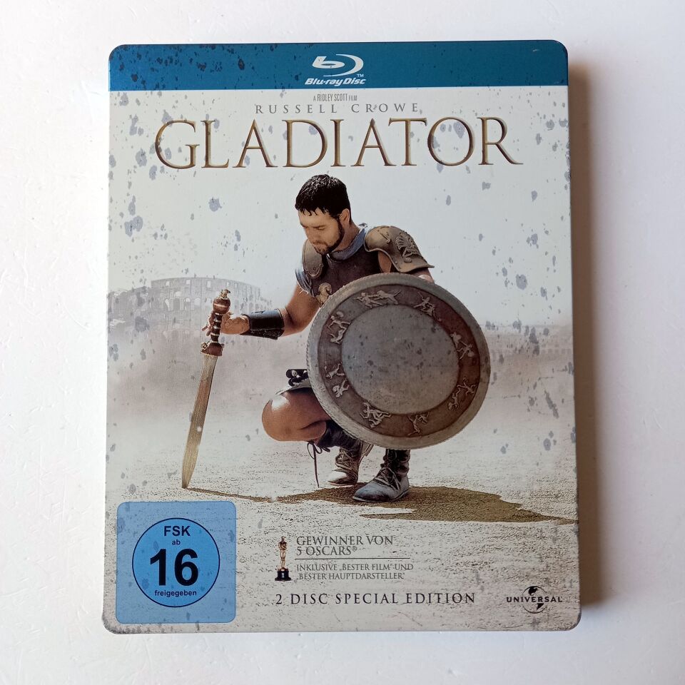 GLADIATOR - RUSSELL CROWE, JOAQUIN PHOENIX - YÖN.: RIDLEY SCOTT - 2BLU-RAY 4K STEELBOOK METAL KUTU 2.EL