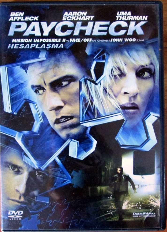 PAYCHECK - BEN AFFLECK - UMA THURMAN - JOHN WOO - DVD 2.EL