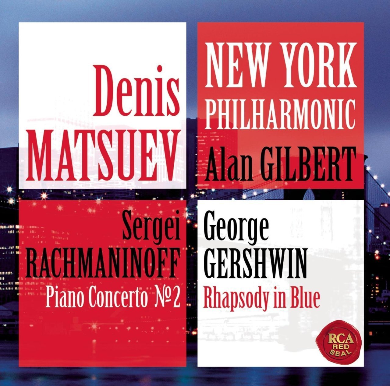 RACHMANINOFF PIANO CONCERTO NO2 / GERSHWIN RHAPSODY IN BLUE - DENIS MATSUEV - CD 2013 SIFIR