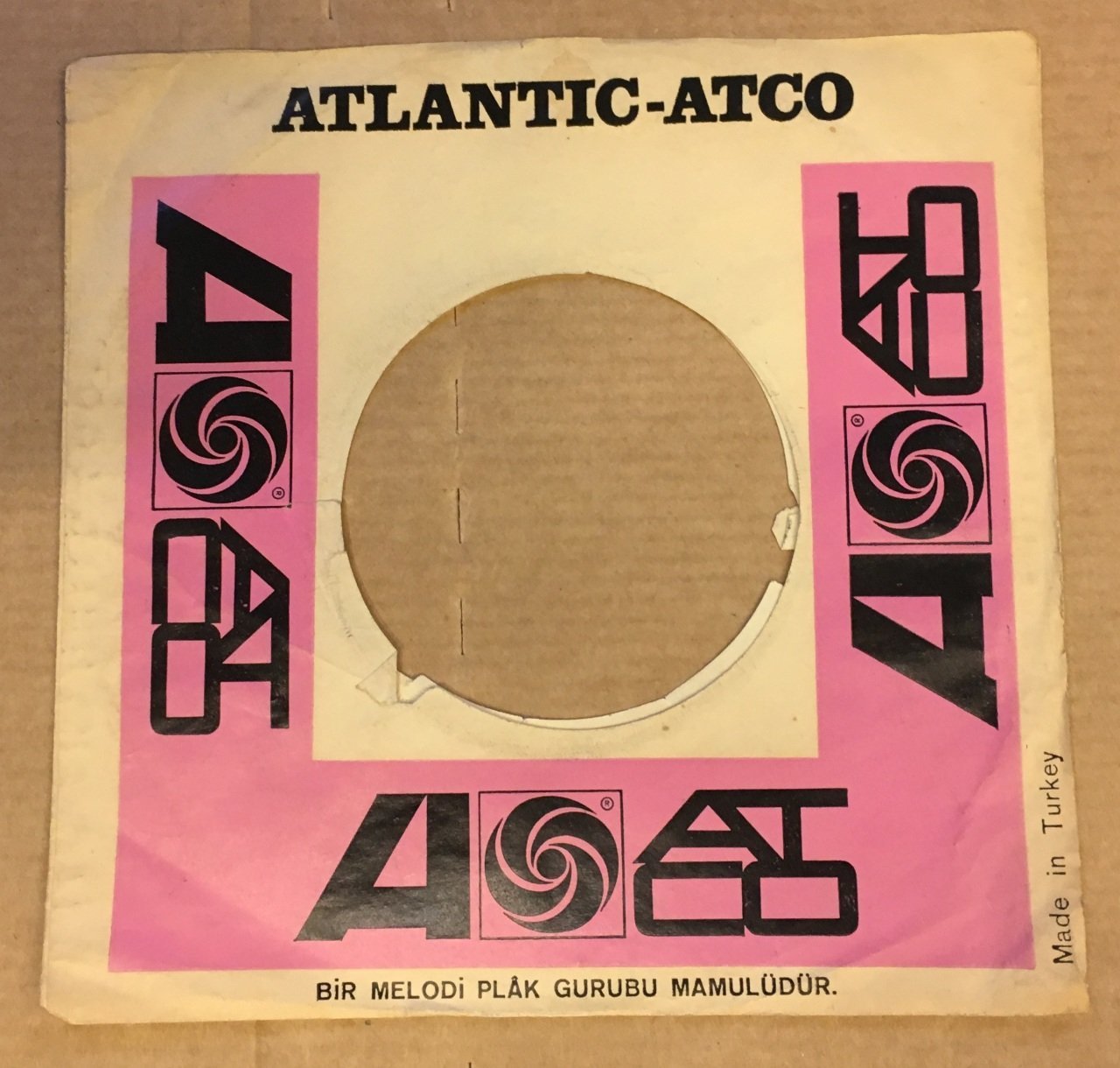 ATLANTIC ATCO MELODİ PLAK FİRMA KAPAĞI