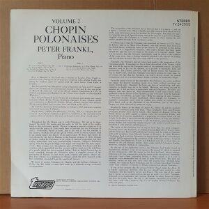 CHOPIN: POLONAISES [COMPLETE] VOLUME 2 / PETER FRANKL (1969) - LP 2.EL PLAK