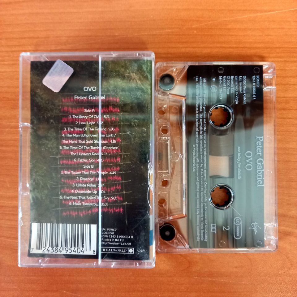 PETER GABRIEL - OVO (2000) - KASET MADE IN EU 2.EL