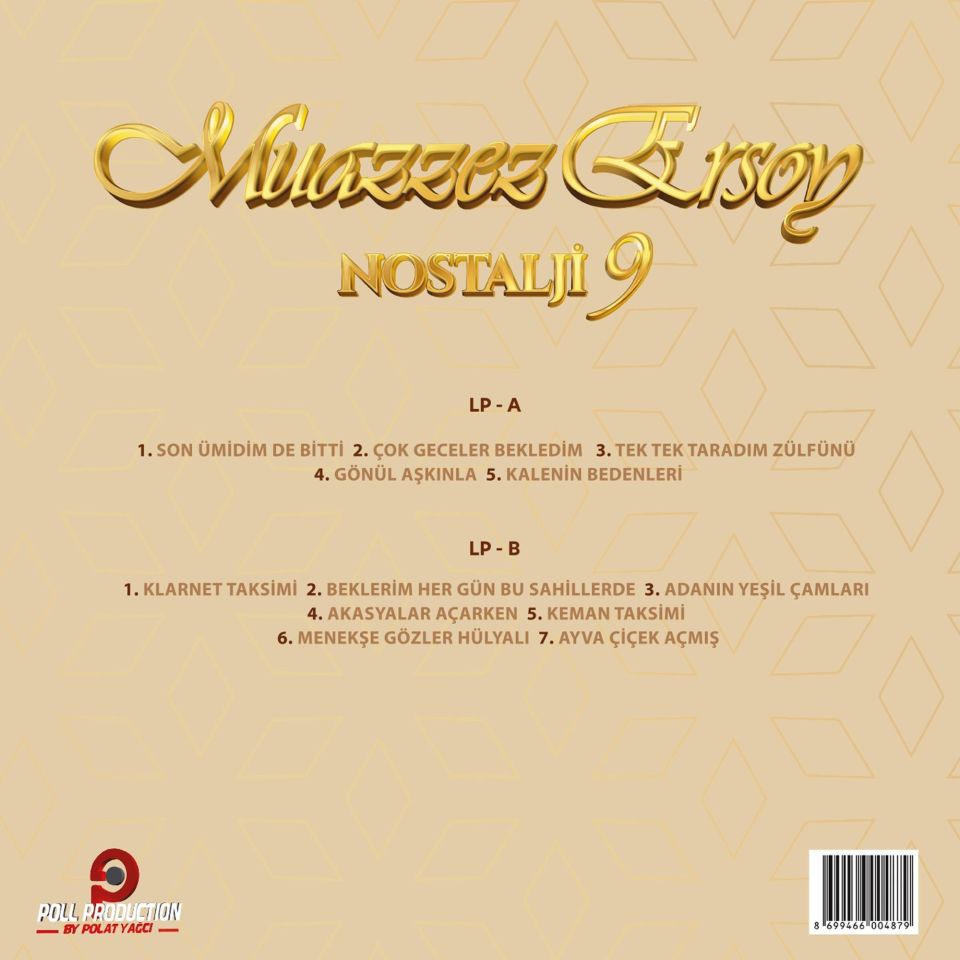 MUAZZEZ ERSOY - NOSTALJİ VOL 9 (1999) - LP 2024 BASIM SIFIR PLAK