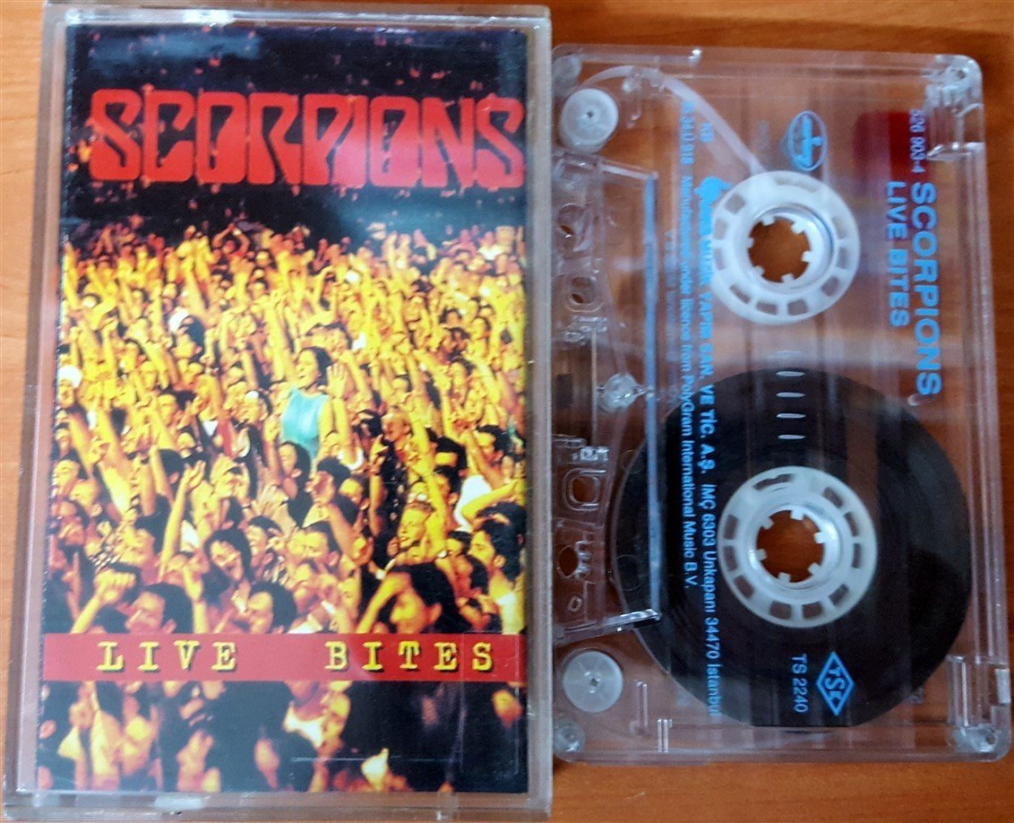 SCORPIONS - LIVE BITES (1995) RAKS CASSETTE MADE IN TURKEY ''USED''