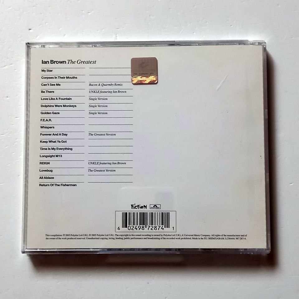 IAN BROWN – THE GREATEST (2005) - CD COMPILATION 2.EL