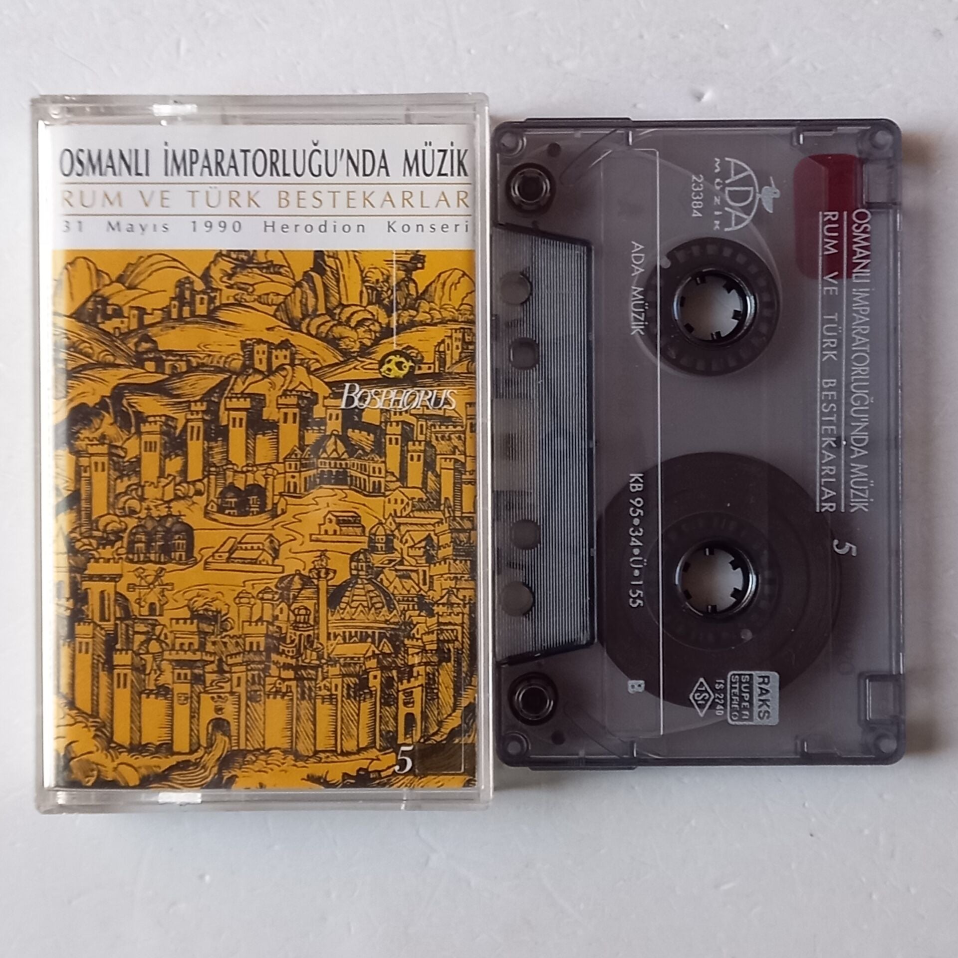 OSMANLI İMPARATOPLUĞU'NDA MÜZİK 5 - RUM VE TÜRK BESTEKARLAR (1995) - KASET 2.EL