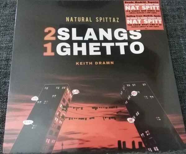 NATURAL SPITTAZ & KEITH DRAMN - 2 SLANGS 1 GHETTO (2019) - LP HIP HOP SIFIR PLAK