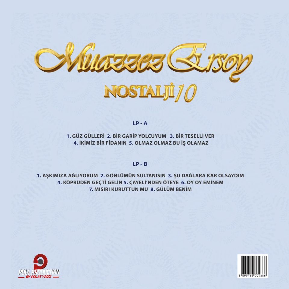 MUAZZEZ ERSOY - NOSTALJİ VOL 10 (2000) - LP 2024 BASIM SIFIR PLAK