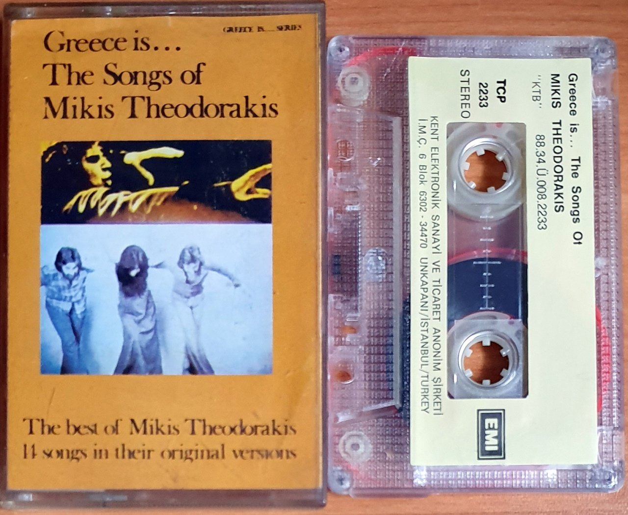 GREECE IS...THE SONGS OF MIKIS THEODORAKIS / THE BEST OF (1988) - KASET KENT 2.EL