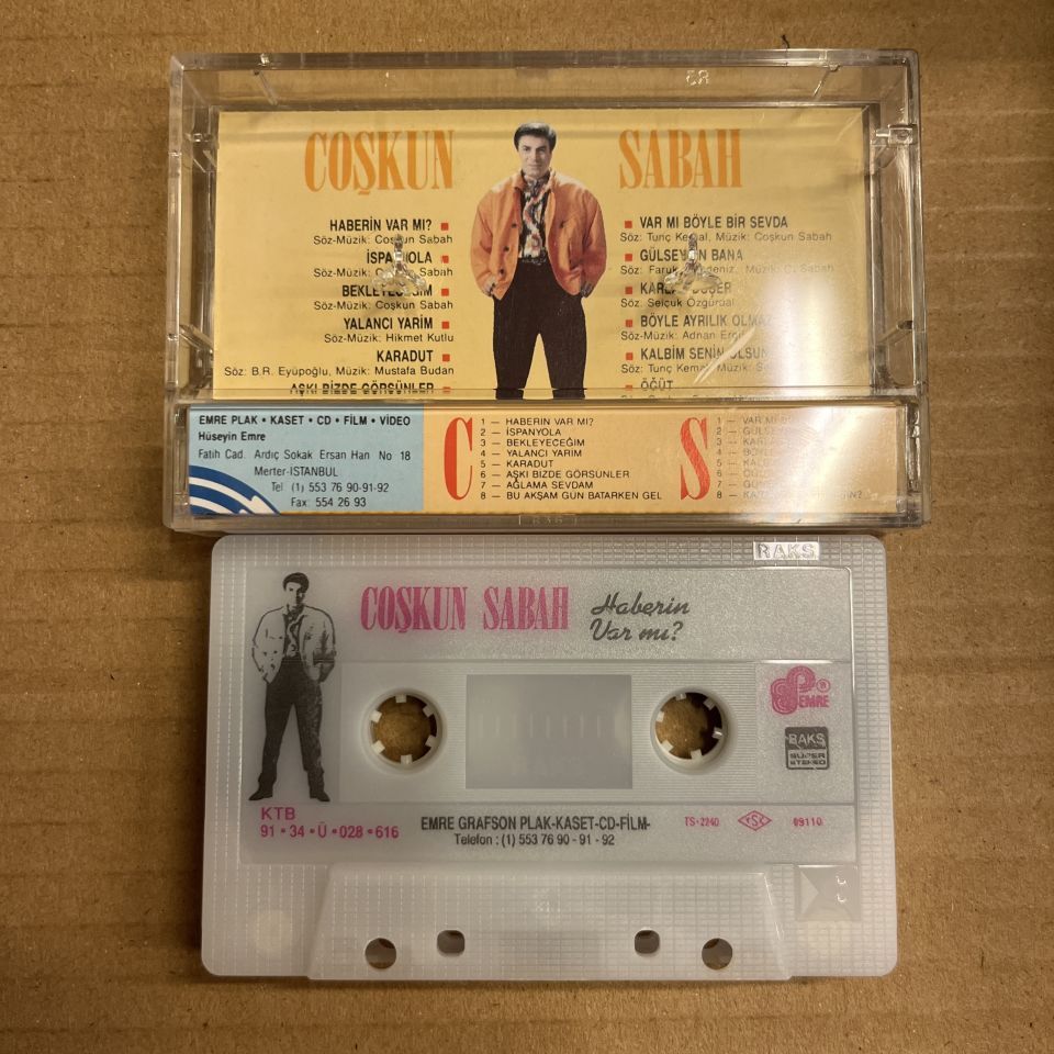 COŞKUN SABAH - HABERİN VAR MI? (1991) - KASET 2.EL