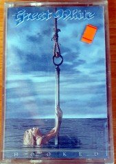 GREAT WHITE - HOOKED (1991) KENT CASSETTE MADE IN TURKEY ''NEW'' PAPER LABEL