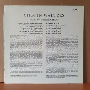 CHOPIN: WALTZES / WERNER HAAS (1969) - LP 2.EL PLAK