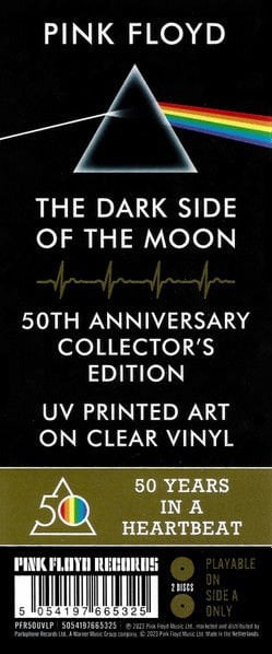 PINK FLOYD - THE DARK SIDE OF THE MOON (1973) - 2LP 50TH ANNIVERSARY COLLECTOR'S EDITION 2024 SIFIR PLAK