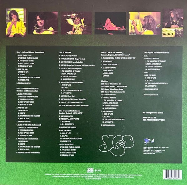 YES - CLOSE TO THE EDGE (1972) - 1 LP + 5 CD + 1 BLU-RAY AUDIO 2025 DELUXE EDITION BOX SET