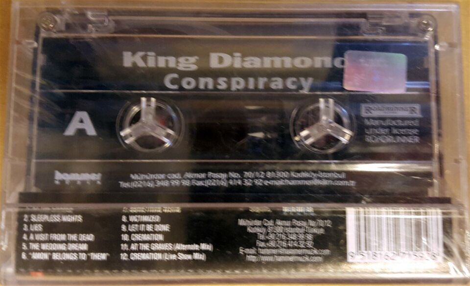 KING DIAMOND - CONSPIRACY CASSETTE MADE IN TURKEY ''NEW'