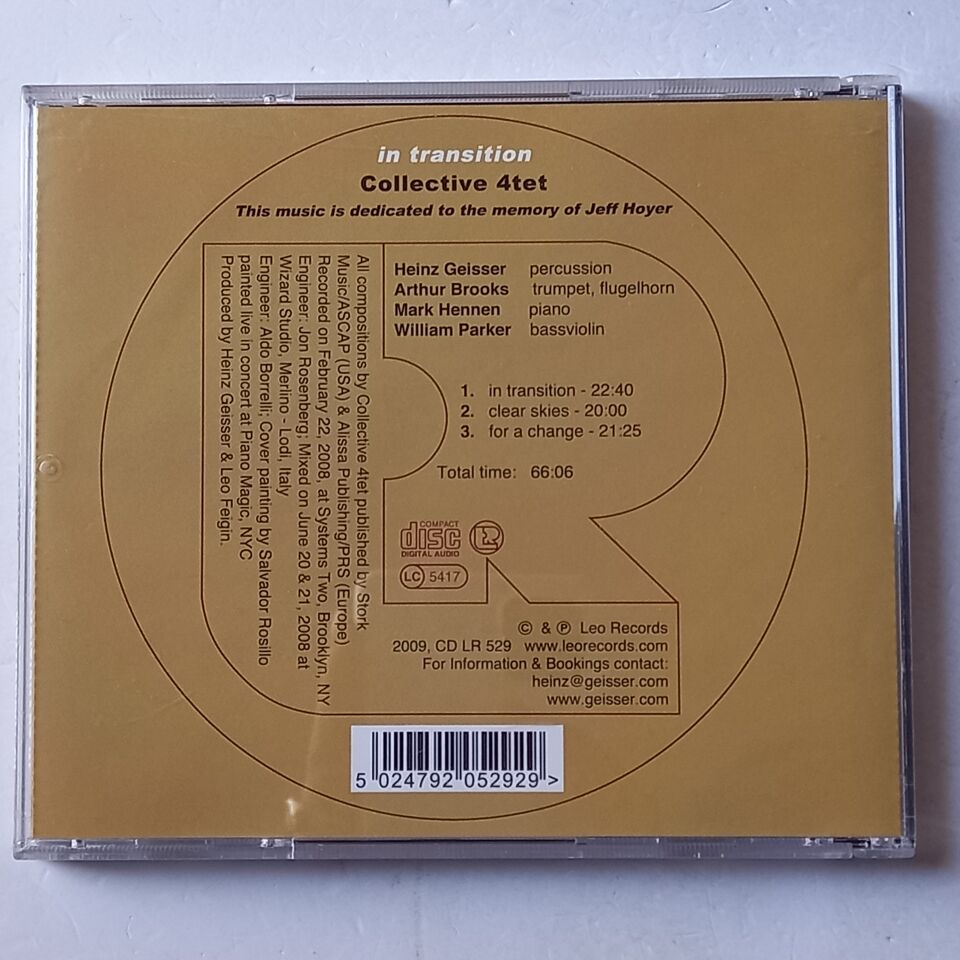 COLLECTIVE 4TET – IN TRANSITION (2009) - CD 2.EL