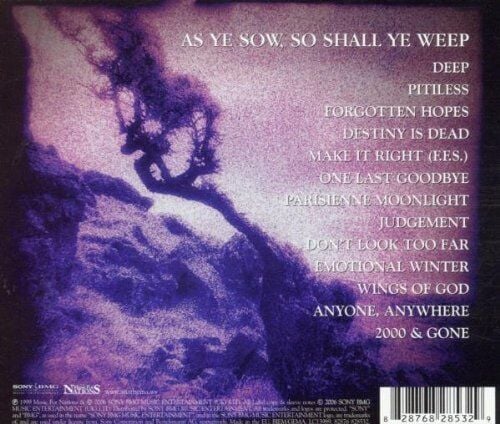 ANATHEMA - JUDGEMENT (1999) - CD 2006 EDITION SIFIR