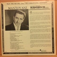MANTOVANI PLAYS MUSIC FROM EXODUS AND OTHER GREAT THEMES 2.EL PLAK