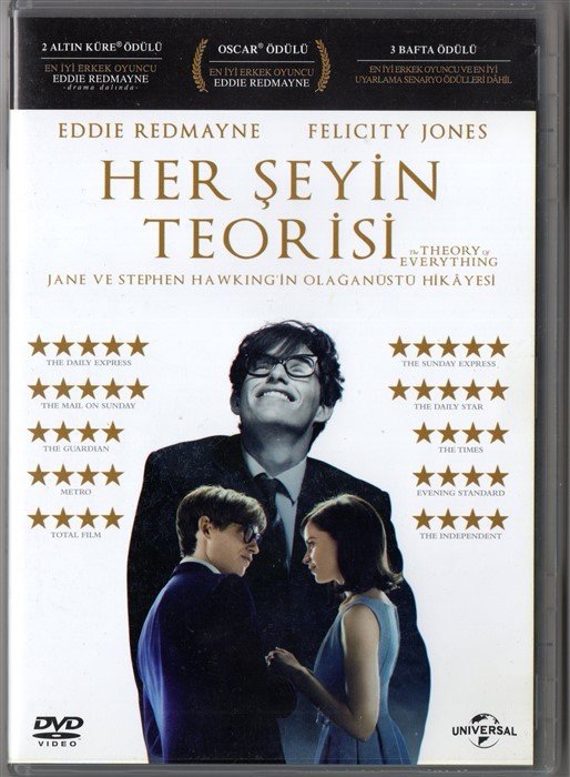 HER ŞEYİN TEORİSİ - THE THEORY OF EVERYTHING - EDDIE REDMAYNE - DVD 2.EL