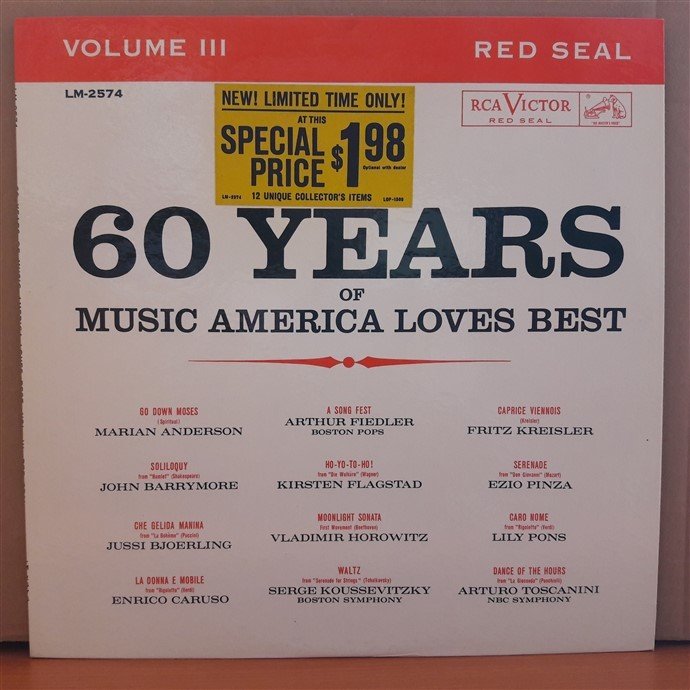 60 YEARS OF MUSIC AMERICA LOVES BEST VOLUME III - LP 2.EL PLAK