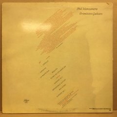 PHIL MANZANERA - PRIMITIVE GUITARS 1982 2.EL PLAK