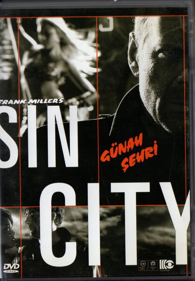 SIN CITY - GÜNAH ŞEHRİ - BRUCE WILLIS - JESICA ALBA - BENICIO DEL TORO - FRANK MILLER - DVD 2.EL