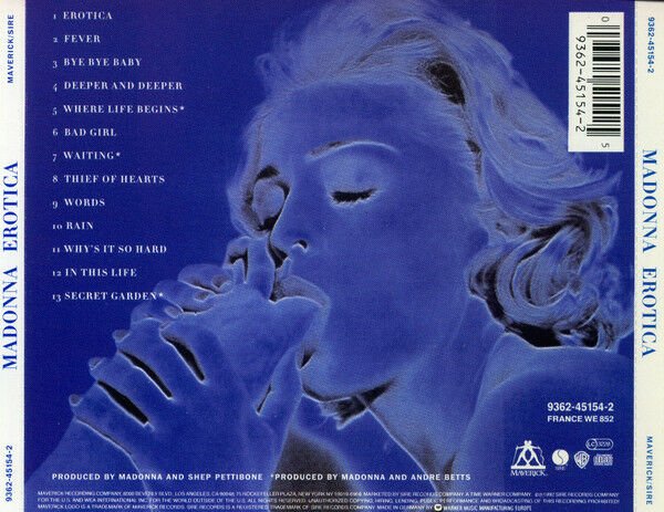 MADONNA - EROTICA (1992) - CD SIFIR