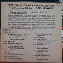 STRAVINSKY: FIREBIRD SUITE, PETRUSHKA, PIERRE MONTEUX - PLAK 2.EL