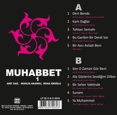 MUHABBET 1 - MUHLİS AKARSU MUSA EROĞLU ARİF SAĞ - LP 2018 BASIM PLAK SIFIR